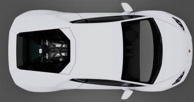 Lamborghini Huracan LP580 'in 3D görüntüsü