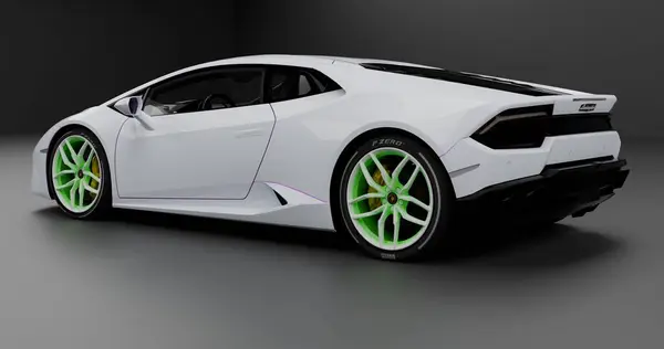 Lamborghini Huracan LP580 'in 3D görüntüsü