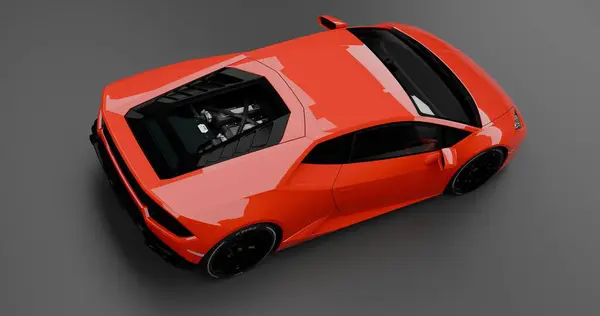 Lamborghini Huracan LP580 'in 3D görüntüsü