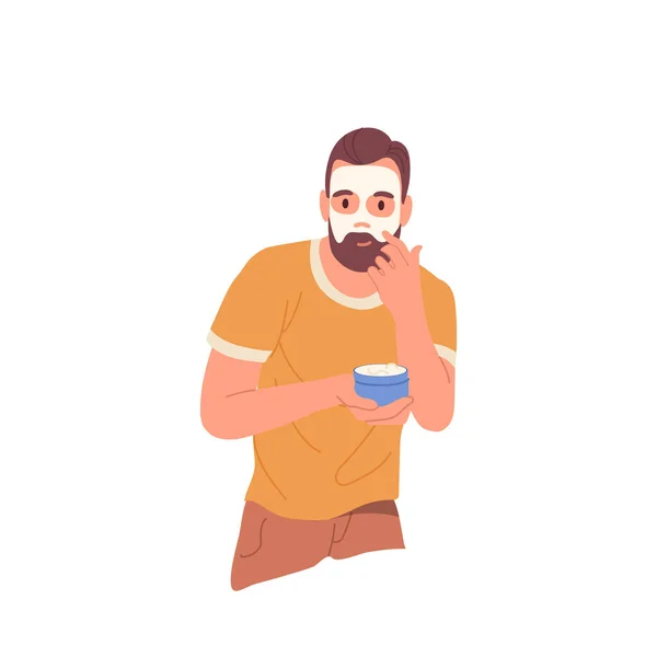Young Smiling Happy Beard Hipster Eco Stock Vector - Illustration of