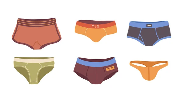 Set of Female Underwear, Cartoon Bra and Panties of Different