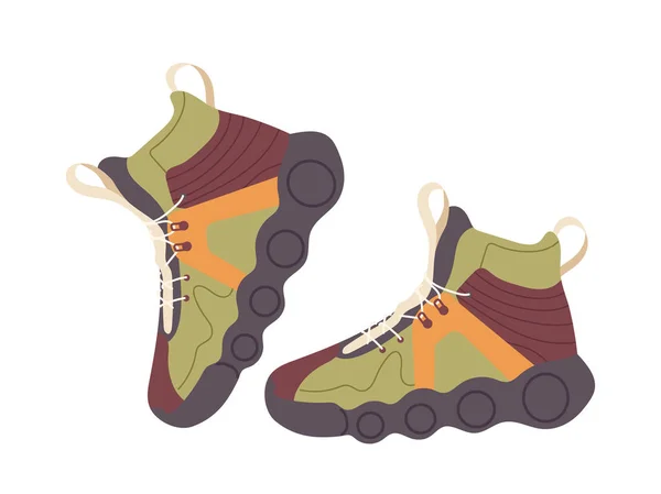 Fashion Pair Sneakers Modern Comfortable Demi Season Sports Shoes Man — Stock Vector