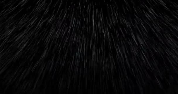 Rain Isolated Black Background Seamless Loop Animation — Video