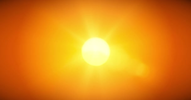 Sun Heat Evening Sunset Atmospheric Distortion Seamless Loop — Wideo stockowe