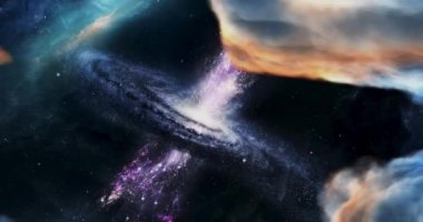 Deep space. Supernova explosion in deep space.
