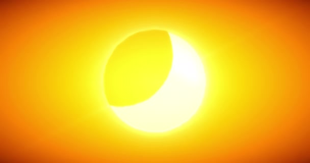 Solar Eclipse Moon Covers Sun Passes Earth — 图库视频影像