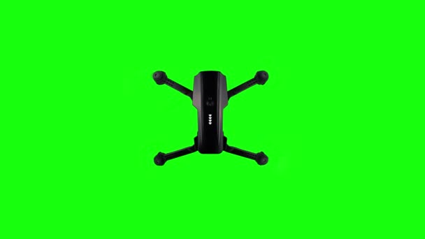 Quadrocopter Flying Green Screen Real Drone Hovering Air Seamless Loop — Vídeo de Stock