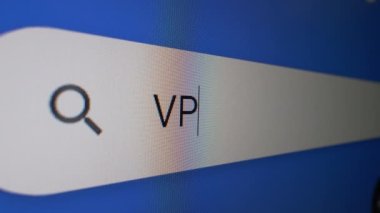 İnternet tarayıcısının arama çubuğundaki VPN