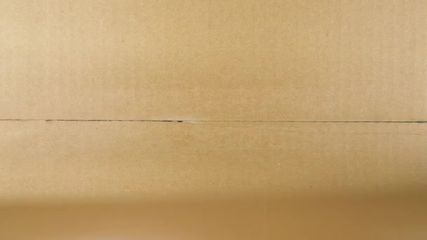 Caja Cartón Sellado Caja Cartón Cierre Con Cromakey Dentro — Vídeo de stock