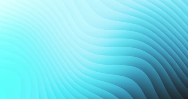 Moving Abstract Sky Blue Lines Shadow Gradient Pastel Blue Waves — Stock Video