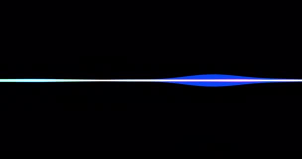 Siyah Arkaplanda Izole Edilmiş Renkli Ses Dalgası Kusursuz Döngü Canlandırması — Stok video