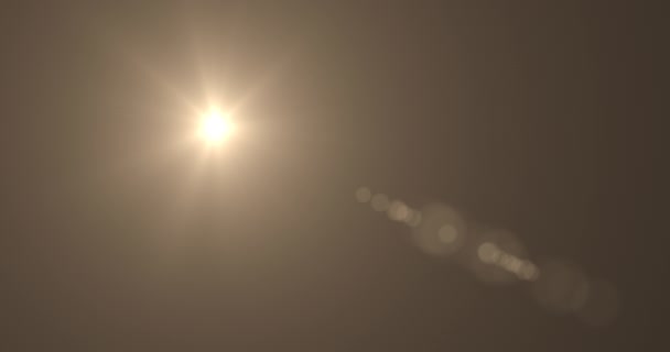 Soare Strălucitor Fundal Negru Soarele Afara Atmosferei Pământești — Videoclip de stoc