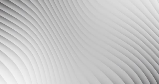 浅灰梯度运动波 无缝圈抽象运动背景 — 图库视频影像