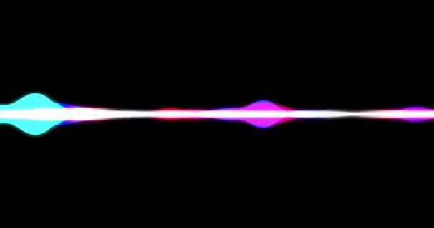 Уравнитель Звуковых Волн Цифровая Визуализация Шума Звука Бесшовная Анимация Цикла — стоковое видео