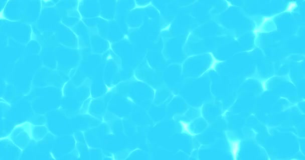 Water Caustic Seamless Loop Background Aerial View Blue Swimming Pool — Wideo stockowe