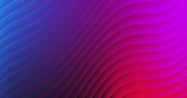 Mavi ve mor eğimli dalgalar. Kusursuz döngü, 3 boyutlu soyut arkaplan.