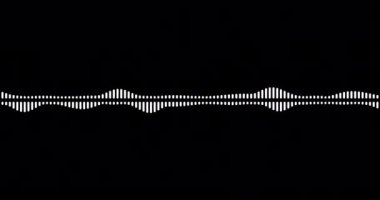 Ses dalgaboyu ya da ses eşitleyici, alfa kanalı ile kusursuz döngü canlandırması
