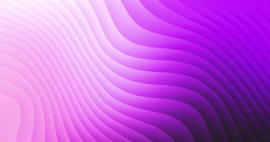 Gölgesi ve ışığı olan renk çizgileri. Mor arkaplan. Kusursuz döngü 3 boyutlu canlandırma