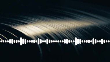 Ses dalgası, ses dengeleyici ve müzik plakası. Kusursuz döngü ses görselleştirme