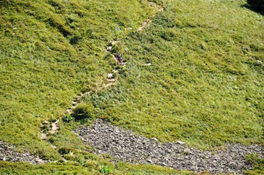 beautiful mountain landscape in the Bieszczady National Park; Bieszczady Mountains sunny day