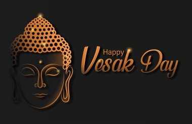 Budha Heykeli Vektör İllüstrasyonuyla Mutlu Vesak Budha Purnima Günü Geçmişi