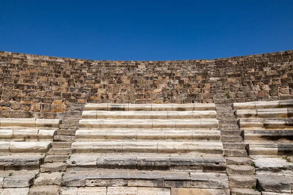 Anfiteatro Nas Antigas Ruínas Salamis Norte Chipre — Fotografia de Stock