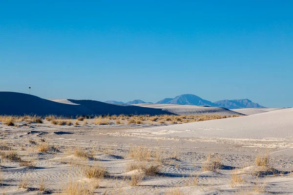Uma Vista Parque Nacional White Sands Dia Ensolarado — Fotografia de Stock