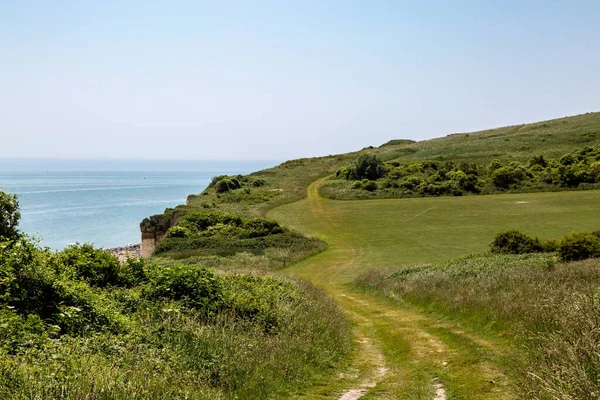 Der Küstenweg Von Eastbourne Nach Beachy Head Einem Sonnigen Sommertag — Stockfoto