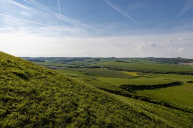 Sussex 'teki Kingston Ridge' den Güney Tepeleri 'ne bakıyorum.