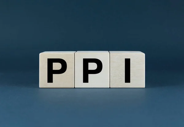 Ppi Erzeugerpreisindex Würfel Bilden Das Wort Ppi Producer Price Index — Stockfoto