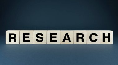 Tahta bloklar araştırma kelimesinin hecelenmesini engelliyor. Sunumlar, bloglar ya da akademi, bilim ya da problem çözmeyle ilgili her proje için mükemmel