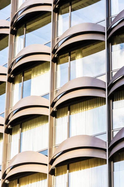 Barcelona Spanien Oktober 2022 Fassade Des Winterthur Gebäudes Modernes Wohnhaus — Stockfoto