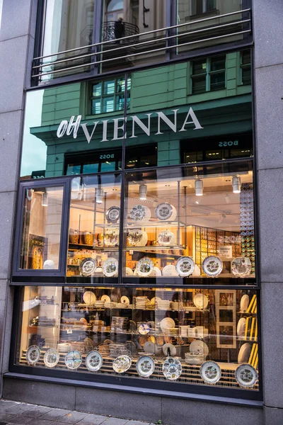 Wenen Oostenrijk Oktober 2022 Weergave Van Vienna Originele Aardewerk Winkel — Stockfoto