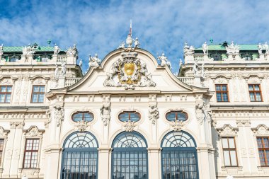 Facade of the Upper Belvedere palace in Vienna, Austria 
