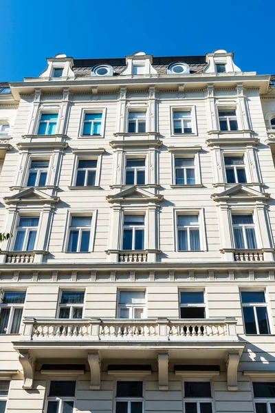 Fassade Eines Klassischen Altbaus Der Inneren Stadt Wien Österreich — Stockfoto