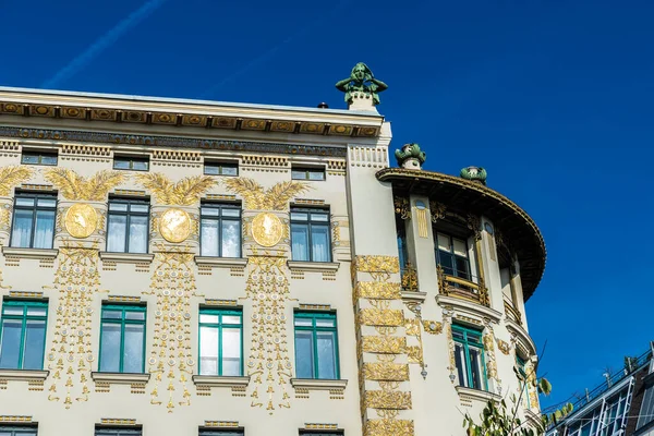 Wien Österreich Oktober 2022 Fassade Eines Alten Klassischen Gebäudes Namens — Stockfoto