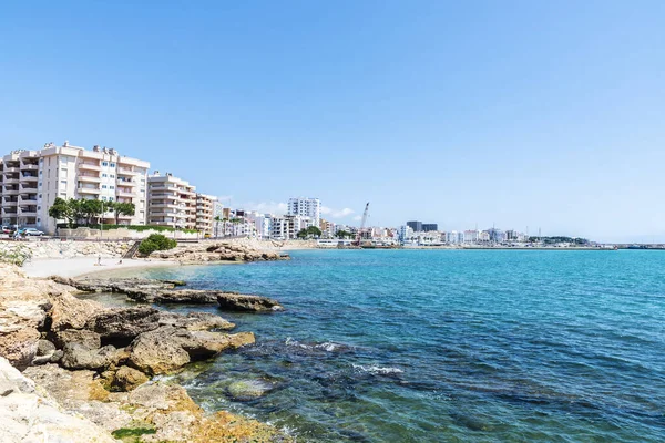 View Promenade Beach Ampolla Tarragona Catalonia Spain — Stock Photo, Image