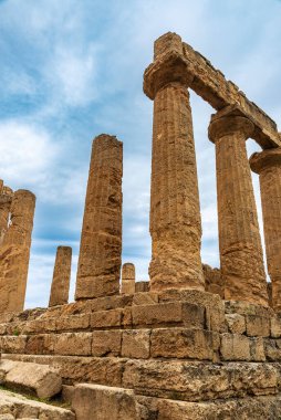Hera Lacinia Tapınağı, Juno Lacinia veya D Tapınağı, Valle dei Templi veya Tapınaklar Vadisi, Agrigento, Sicilya, İtalya