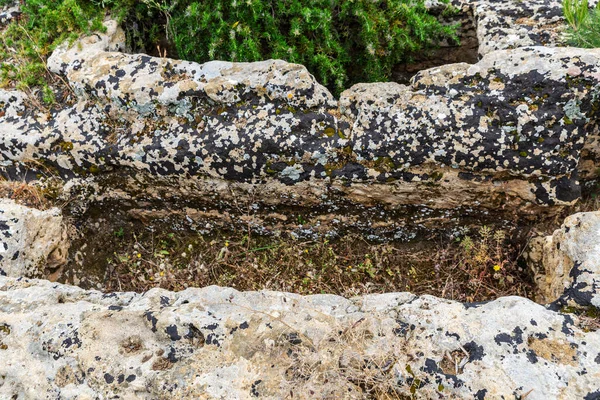 Restos Túmulos Catacumbas Vale Dos Templos Agrigento Sicília Itália — Fotografia de Stock