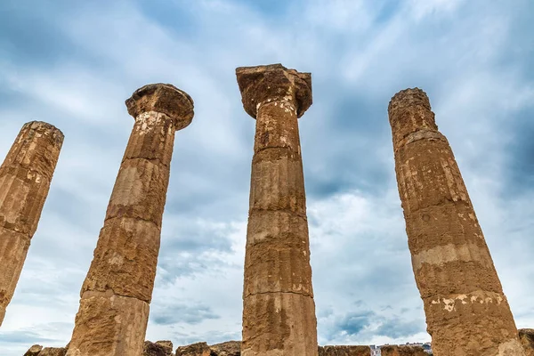 Temple Heracles Temple Hercules Valle Dei Templi Valley Temples Agrigento — Stock Photo, Image