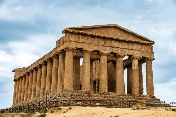 Tempel Van Concordia Valle Dei Templi Vallei Van Tempels Agrigento — Stockfoto