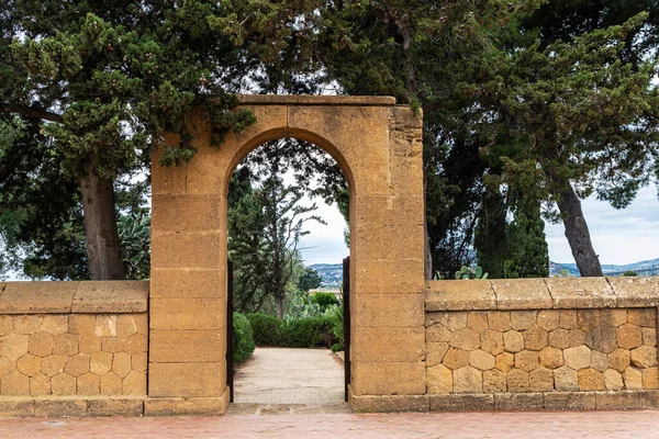 Garten Der Villa Aurea Valle Dei Templi Agrigent Sizilien Italien — Stockfoto