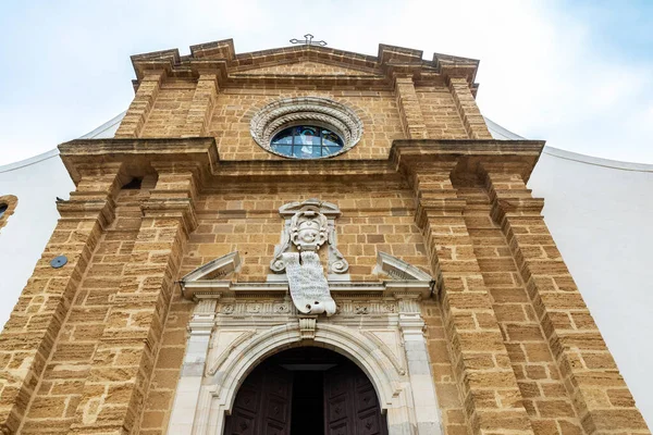 Facade Cathedral Saint Gerland San Gerlando Old Town Agrigento Sicily — Stock Photo, Image
