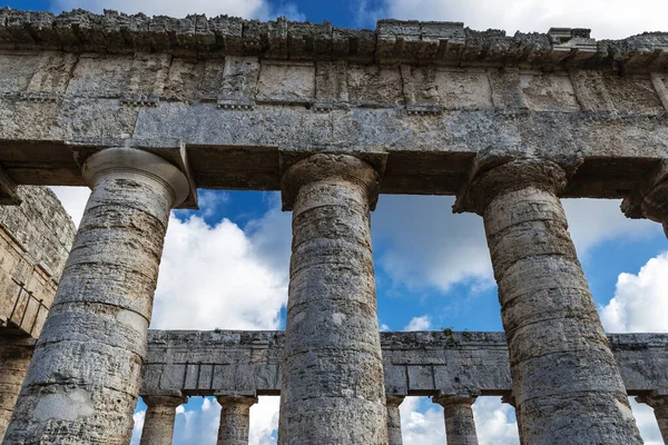 Templo Dórico Segesta Província Trapani Sicília Itália — Fotografia de Stock