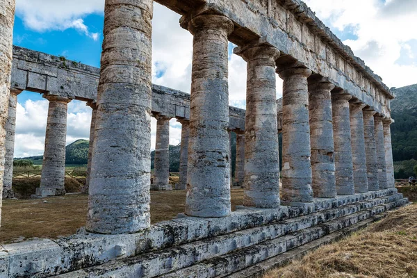 Templo Dórico Segesta Província Trapani Sicília Itália — Fotografia de Stock