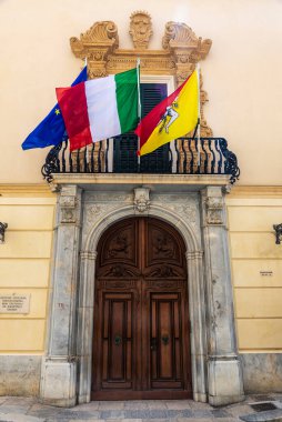 Marsala, İtalya - 11 Mayıs 2023: Trapani 'nin eski Marsala, Trapani, Sicilya, İtalya' daki kültürel ve çevresel mirasının denetimi