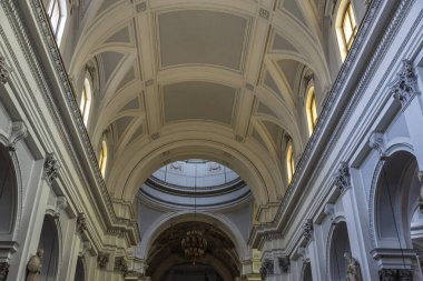 İtalya 'nın Sicilya kentindeki eski Palermo kasabasındaki Palermo katedralinin içi