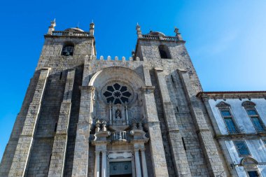 Porto Katedrali cephesi, Romanesque, Gotik ve Barok tarzı, Oporto, Portekiz
