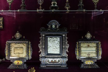 Münih, Almanya - 5 Nisan 2025: Münih, Bavyera, Almanya 'daki Residenz Müzesi veya Konut Müzesi