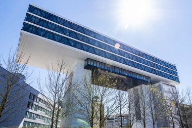 Modern ofis Medienbrucke, Werksviertel, Münih, Bavyera, Almanya